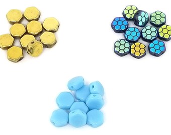 2-hole Honeycomb beads