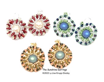 The Sunshine Earrings - PATTERN ONLY