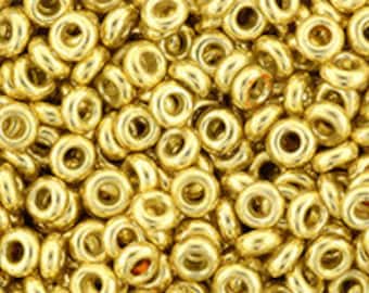 TOHO Demi - size 8 - P.F. Galvanized Gold (#PF557) 5 grams