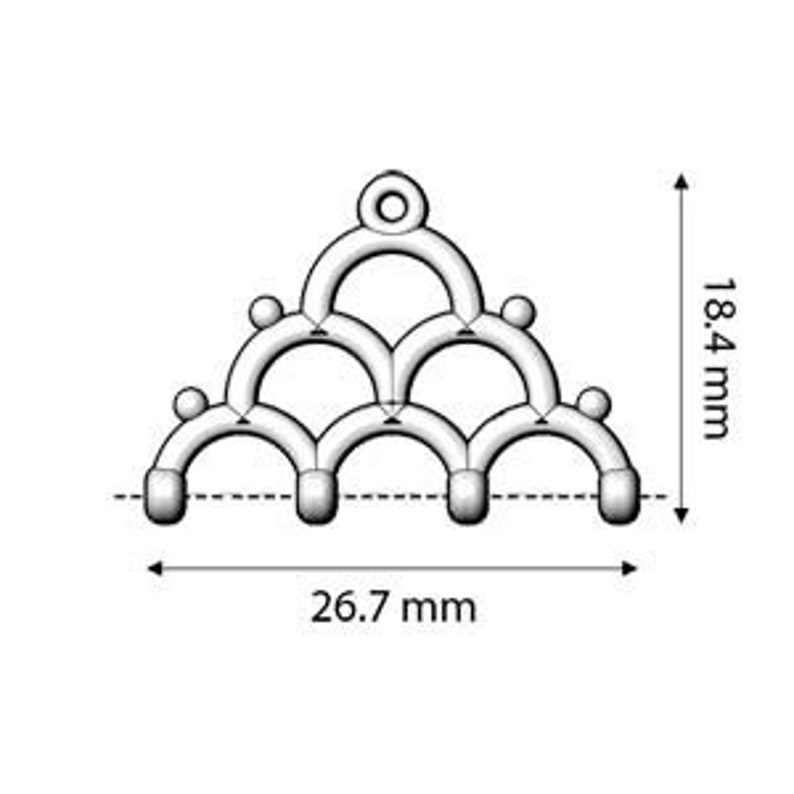 Cymbal Lakos IV-8/0 Bead Endings 2 per package zdjęcie 5