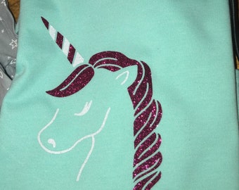 Custom name unicorn shirt