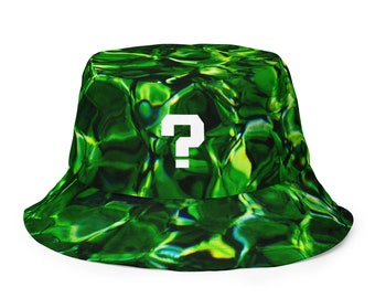 Tipper Reversible Bucket Hat, Psychedelic Question Mark Design