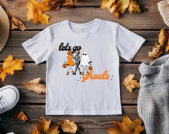 Let's Go Ghouls Toddler T-Shirt, Cute Halloween Baby Outfit, Spooky Kids Shirt, Halloween Baby Clothes, Baby Shower Gift