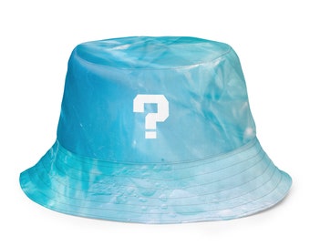 Tipper Reversible Bucket Hat, Psychedelic Question Mark, Rave Wear