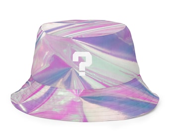 Tipper Reversible Bucket Hat, Psychedelic Question Mark Design