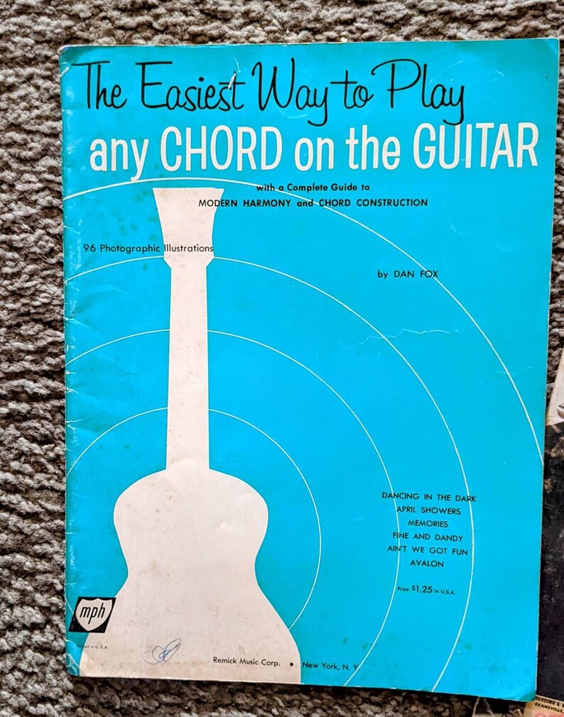 Guitar Instruction Books Etsy