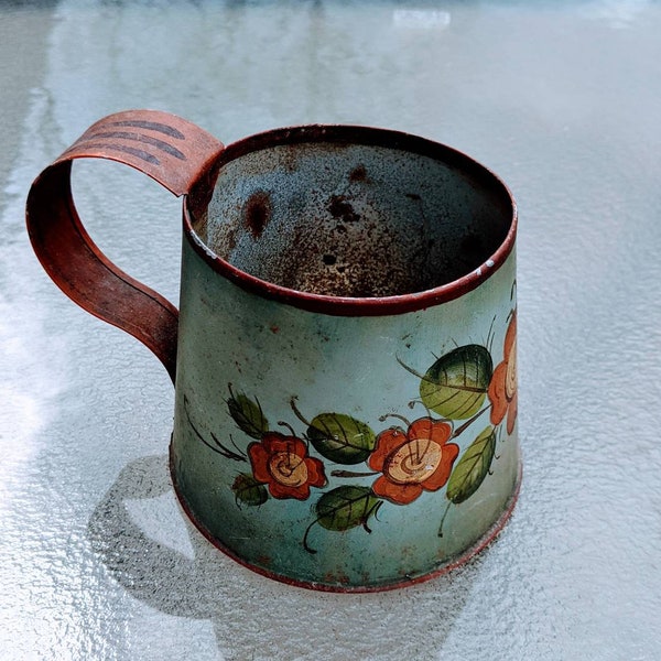 Mary Jane Todd Painted Tin Cup