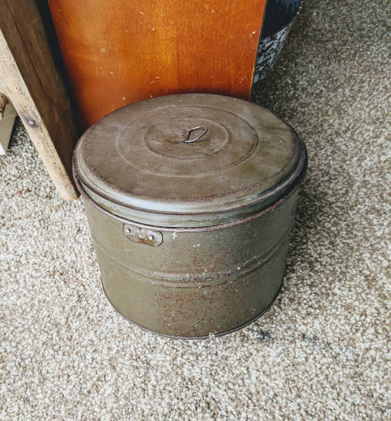 Antique Lunch Pail Etsy