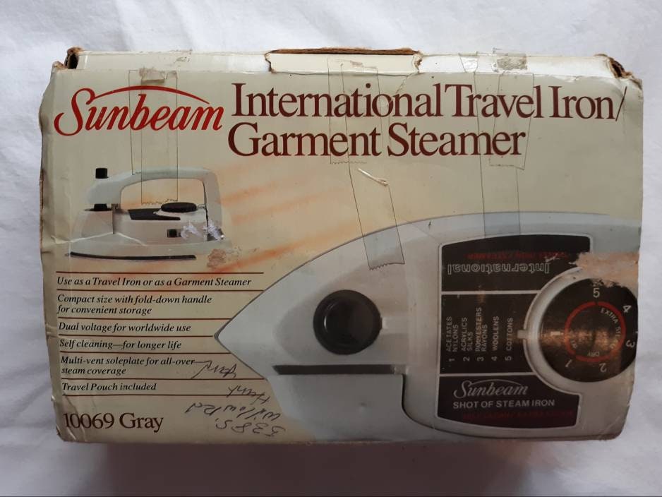 Sunbeam Travel Iron Etsy
