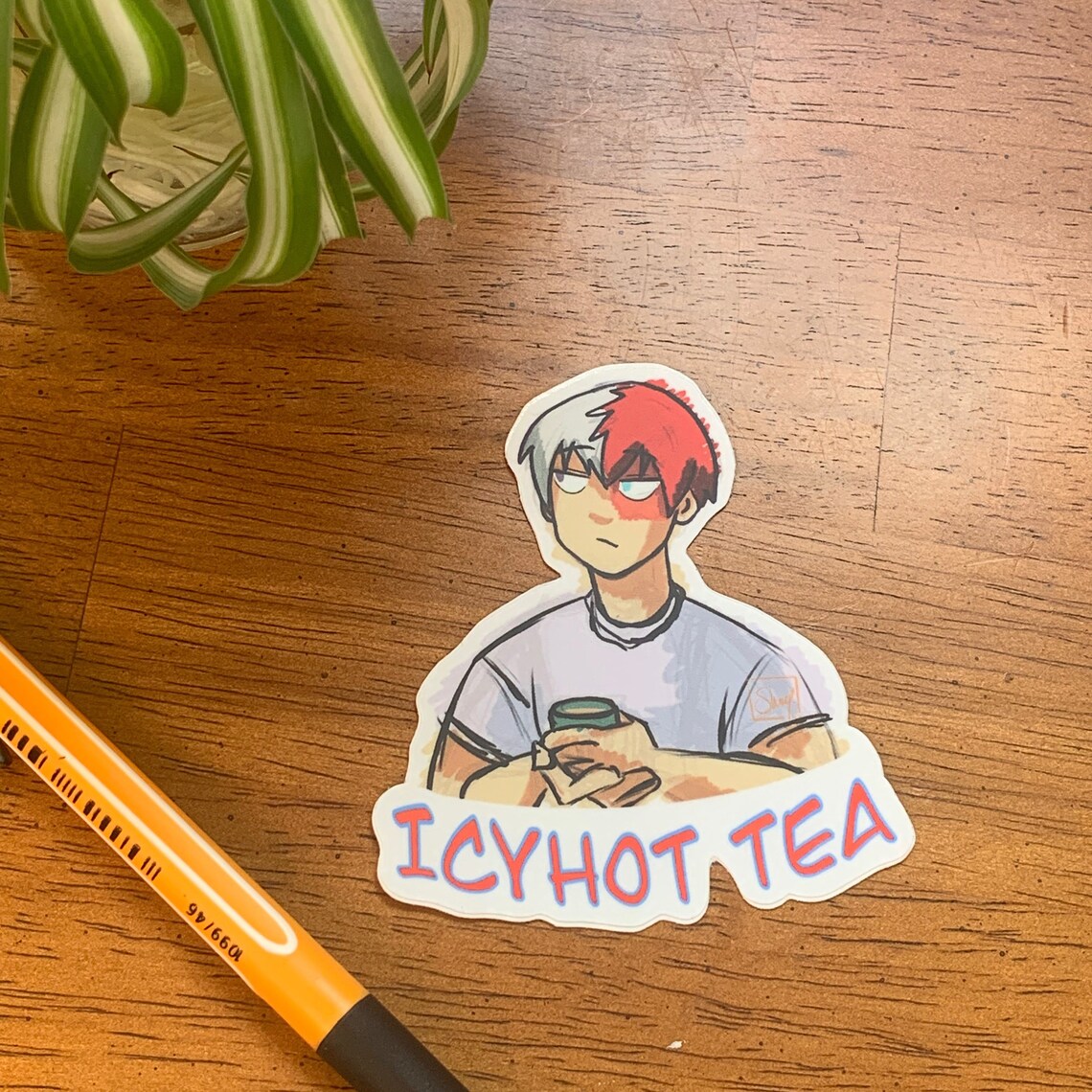 My Hero Academia Meme Tea With Todoroki Etsy
