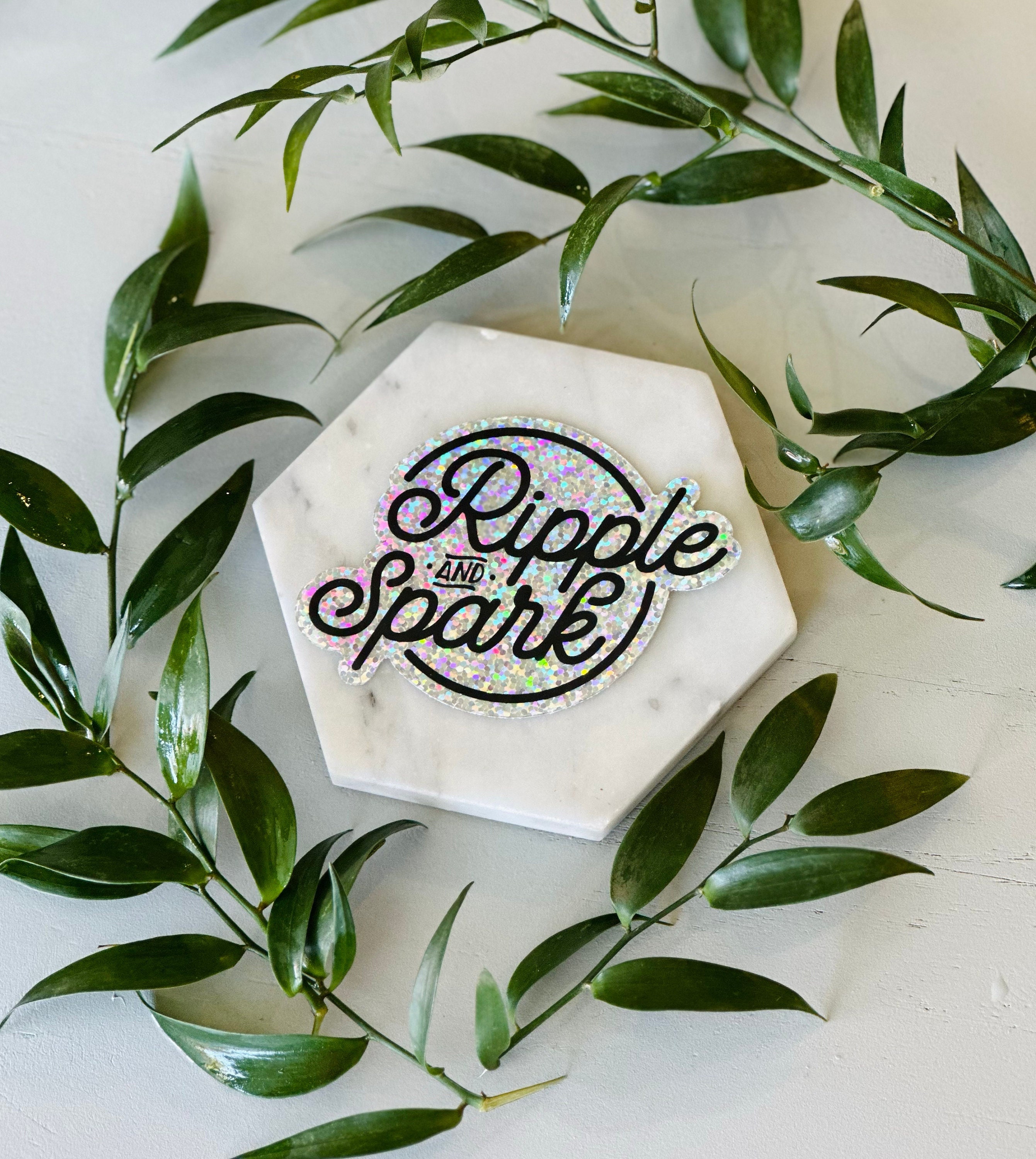 Ripple & Spark Logo on a Holographic Vinyl Sticker - Etsy