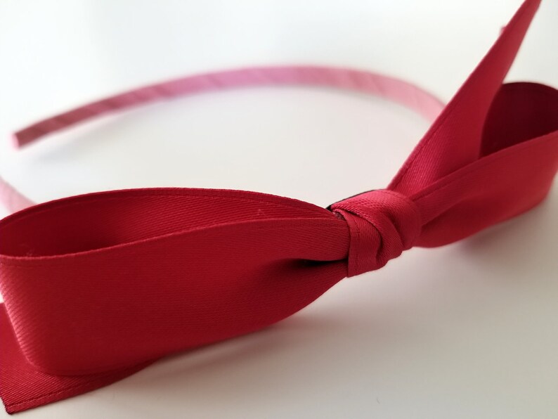 annapetitco style Evie BabyToddler Headband Matching Sister Headbands 4 Strawberry Red Bow