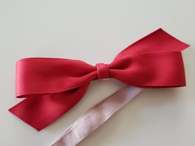annapetitco style Evie BabyToddler Headband Matching Sister Headbands 4 Strawberry Red Bow