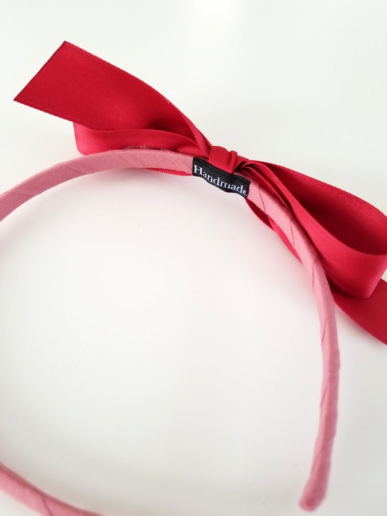 annapetitco style Evie BabyToddler Headband Matching Sister Headbands 4 Strawberry Red Bow