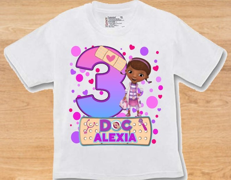 Doc Mcstuffins Birthday Age T SHIRT