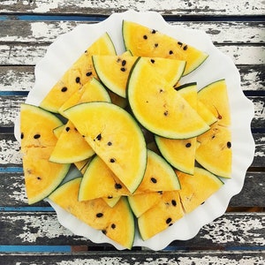 Petite Yellow Watermelon Seeds | Heirloom Organic Non Gmo  | 1 Day SHIPPING | Early Harvest - Seedstocherish