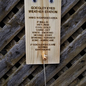 Googely eyes weather station, Gag gift, weather gift, joke, JRWoodpun, weather pun, dad joke, Jeff Rothgeb