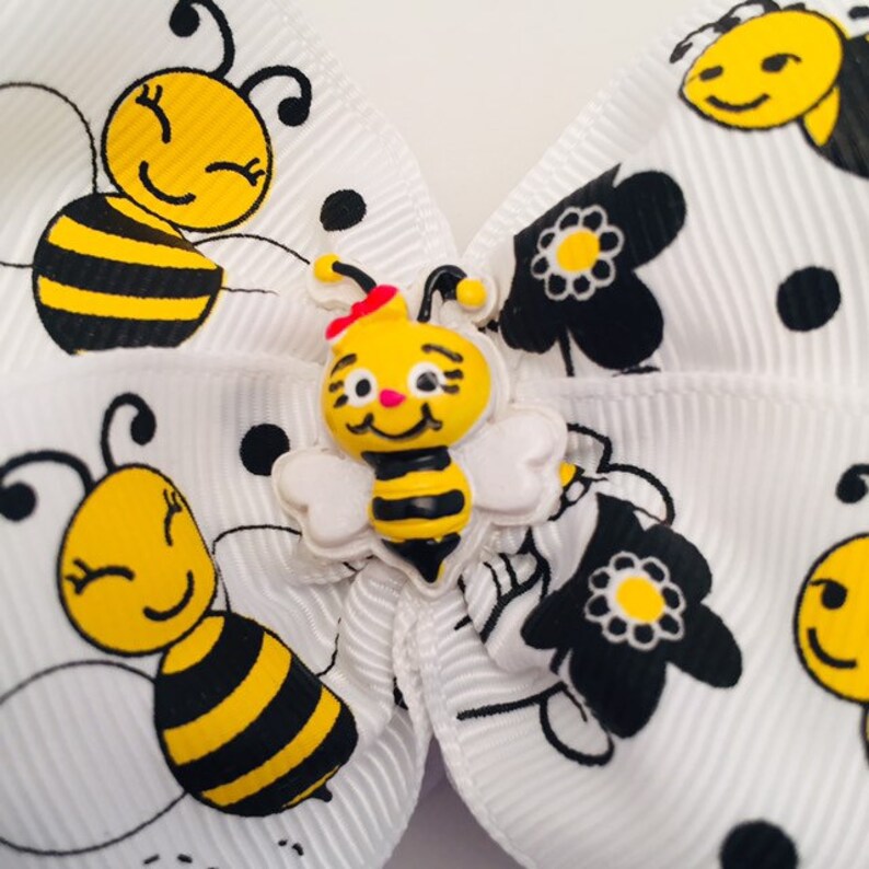 Honey Bee Hair Bow