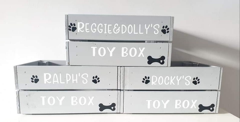 Dog Toy Box Dog Cat Toy Box Personalised Dog Toy Box Cat | Etsy