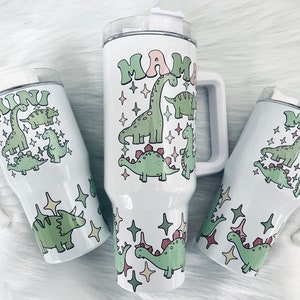 Mama and mini 40 oz tumbler quencher with handle 20 oz tumbler kids mom and me boy mom son daughter girl mom cute tumbler matching mom