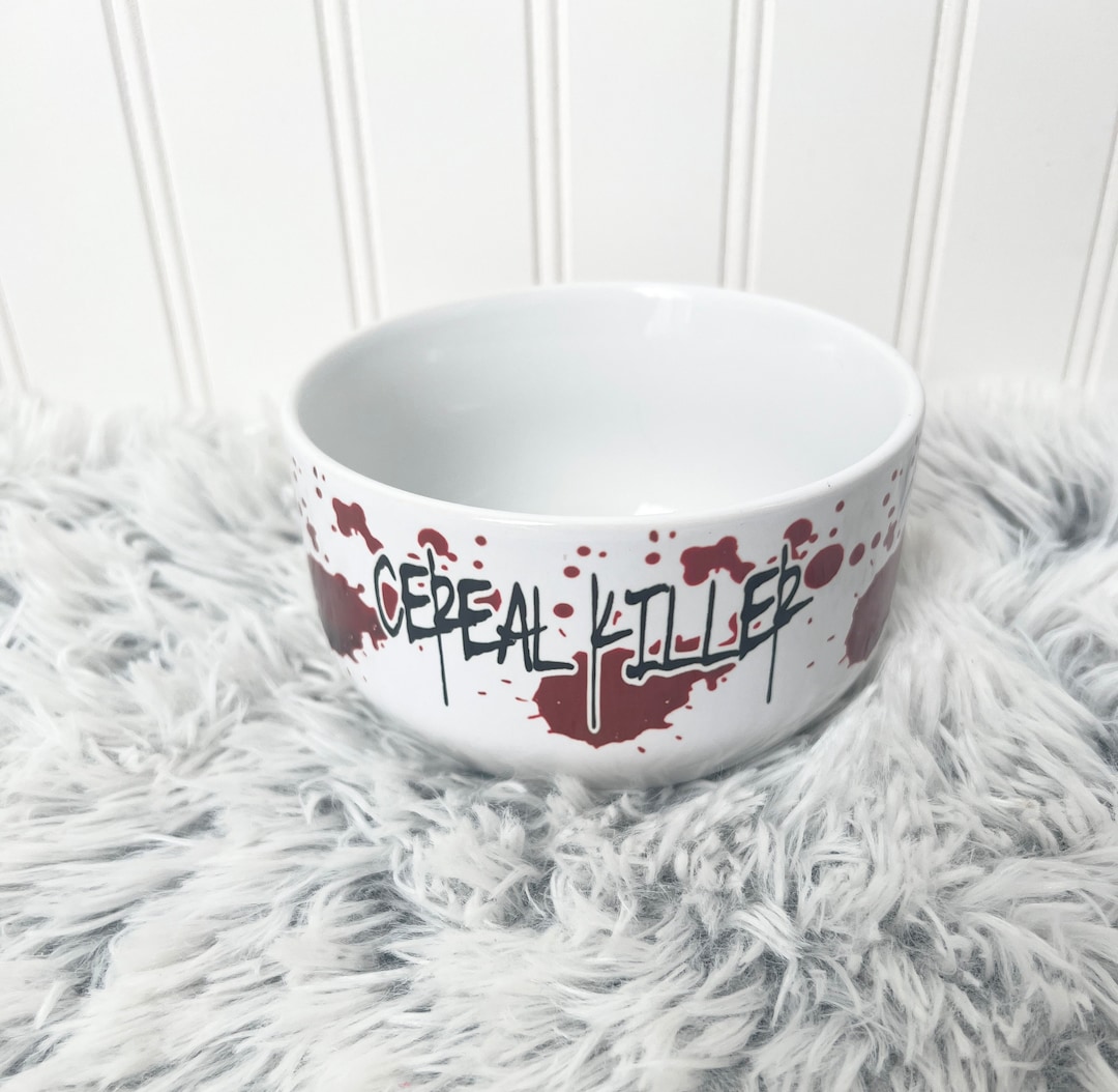 Cereal Killer Cereal Bowl Crime Show Bowl Funny Cereal Etsy