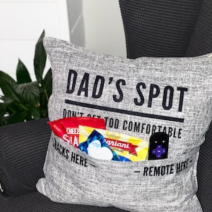 Pocket Pillow Cover, funny Father’s Day gift, cute Father’s Day gift, personalized Christmas Dad gift, personalized  dad