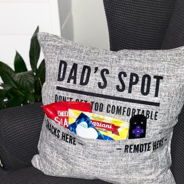 Pocket Pillow Cover, funny Father’s Day gift, cute Father’s Day gift, personalized Christmas Dad gift, personalized  dad