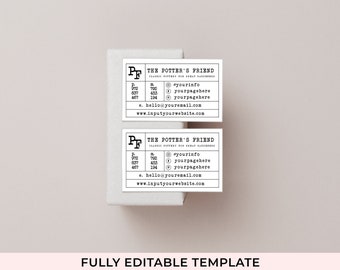 Minimalist Business Card Template, Black and White Business Card, Editable, Instant Download, Easy Business Card Templates, Cards for Care