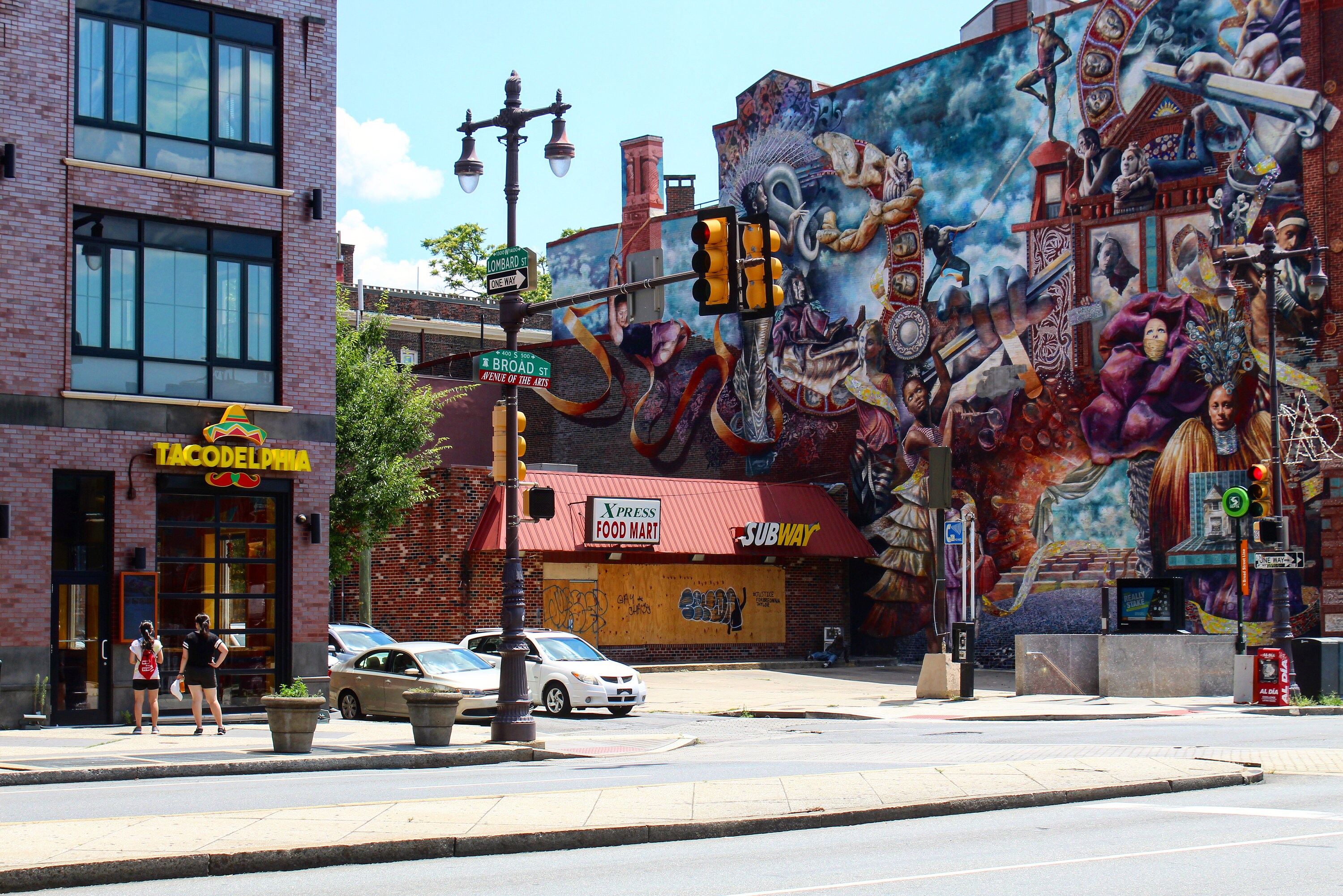 Broad and Lombard Streets in Downtown Philadelphia Etsy