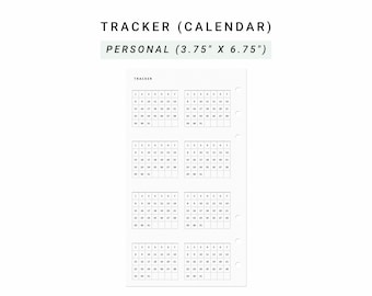 Habit Tracker Personal Planner Inserts, Habit Tracker Calendar Template, Routine Tracker, Monthly Tracker, Habits