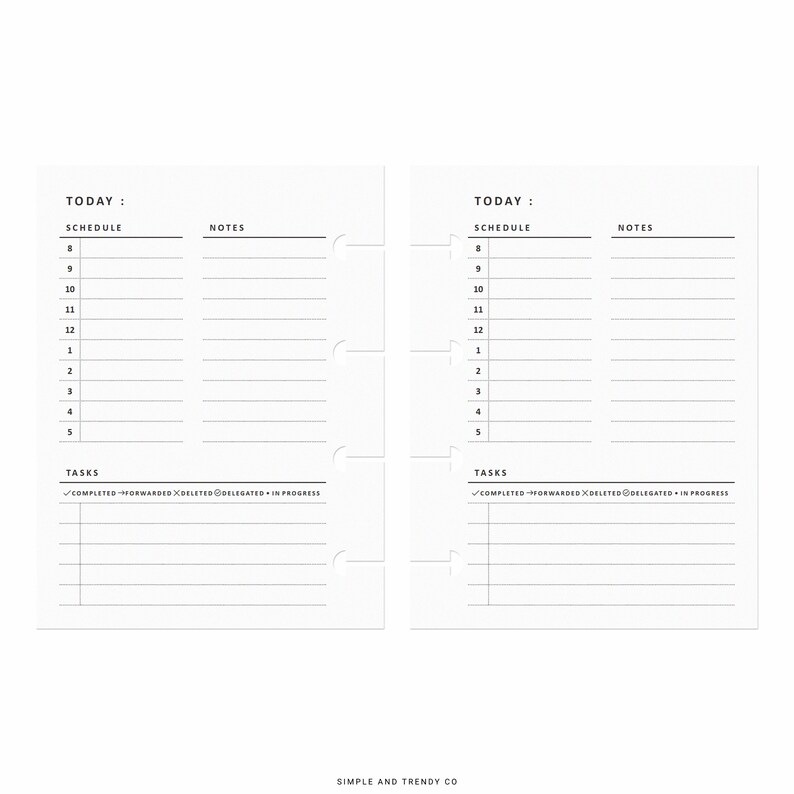 Daily Planner Micro Happy Planner Printable Undated Day - Etsy