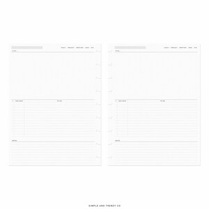 Project Planner Happy Planner Classic Printable Daily - Etsy