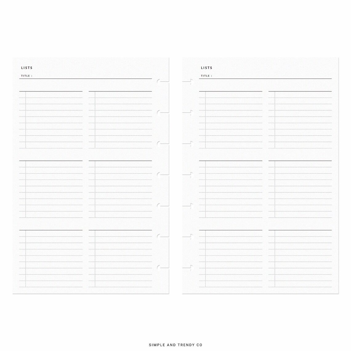 List Tracker Happy Planner Mini Grocery List Shopping List - Etsy