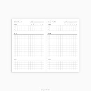 Daily Planner Printable Pocket TN Daily Organizer Daily | Etsy