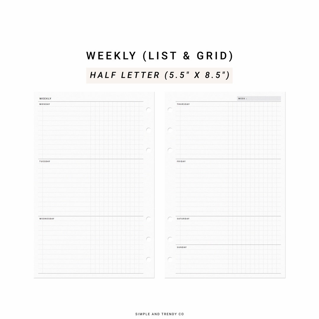 Weekly Planner Printable Half Size Half Letter Inserts Weekly To Do weekly-planner-printable-half-size-half-letter-inserts-weekly-to-do