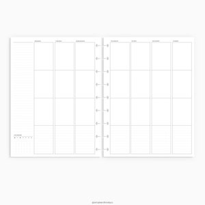 Weekly Planner Erin Condren Inserts Undated Printable Happy | Etsy