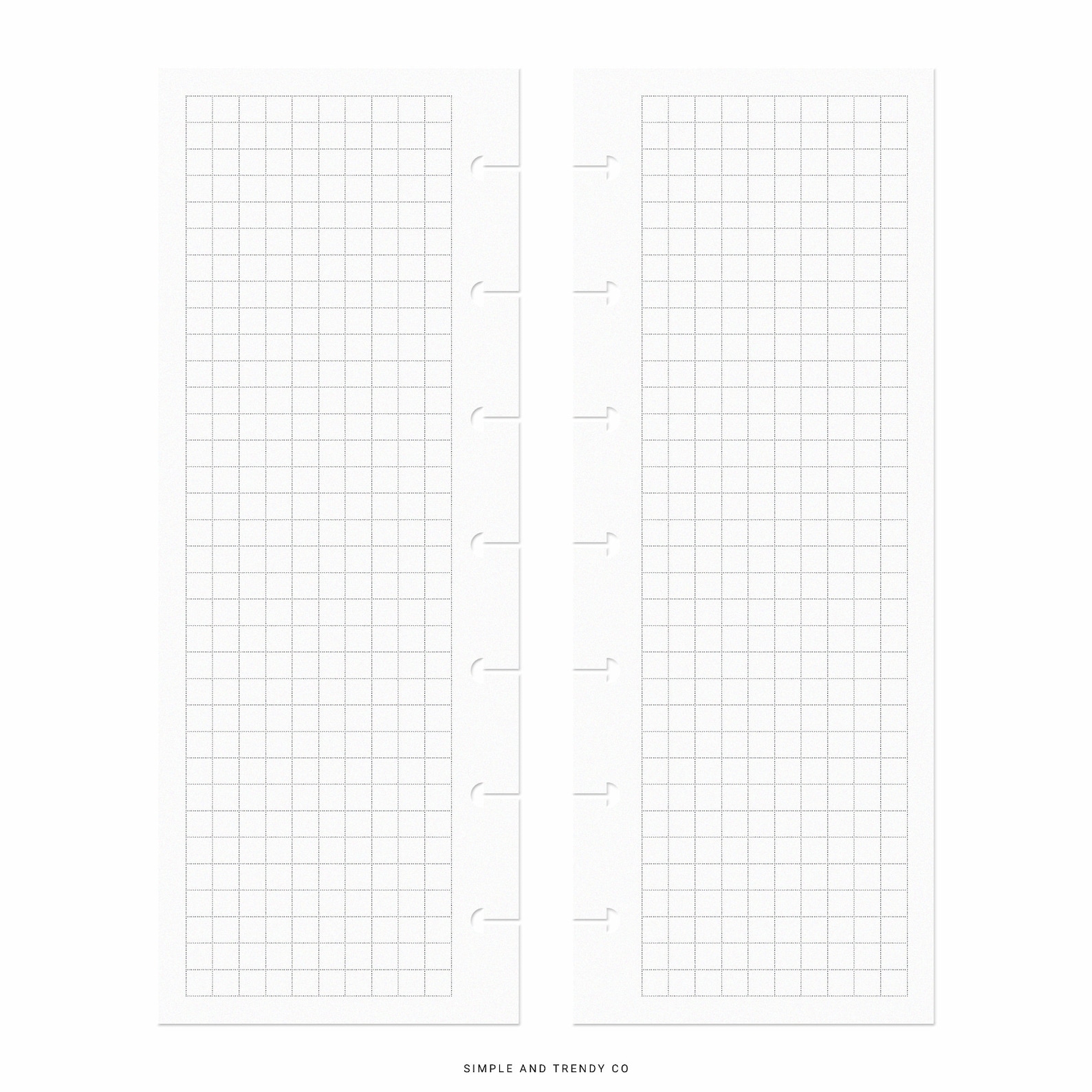 Skinny Mini Happy Planner Inserts Dot Grid Lined Paper - Etsy