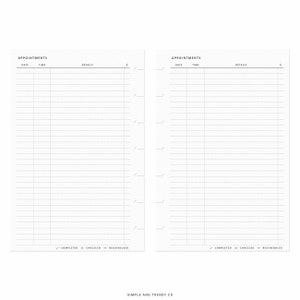 Appointments Happy Planner Mini, Appointment Printable, Scheduling ...