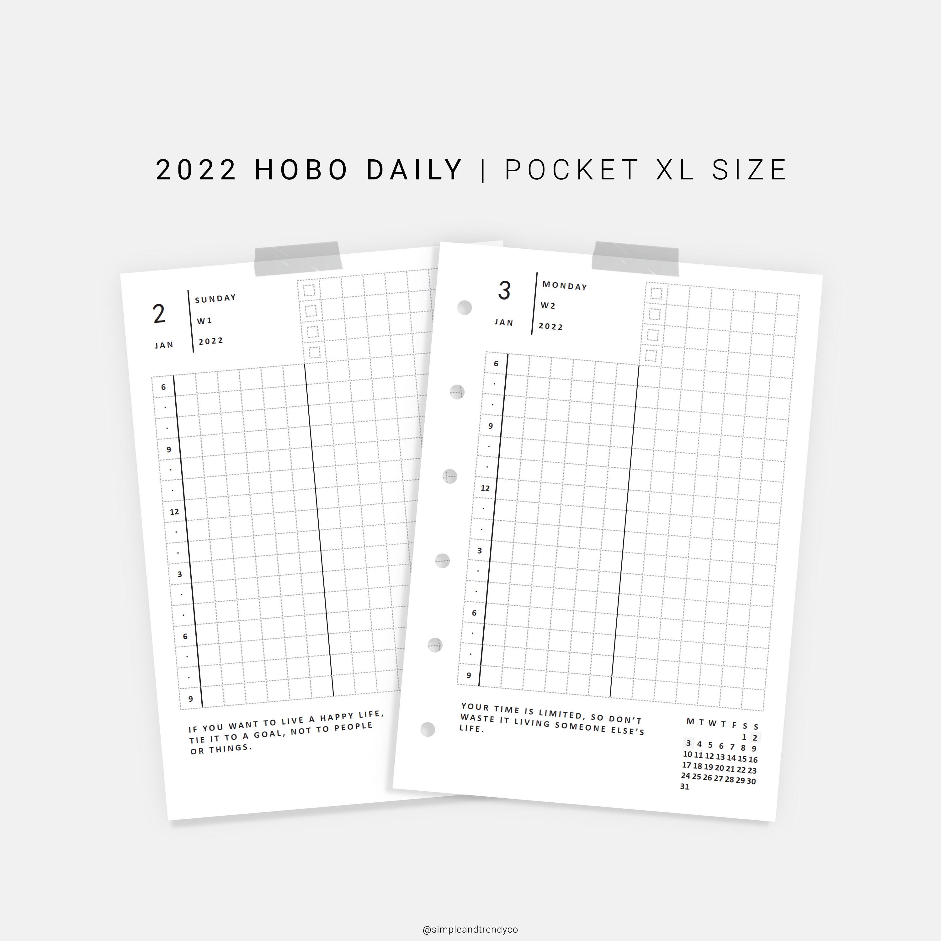 2022 Hobonichi Daily Planner Pocket XL Day Planner Positive Etsy