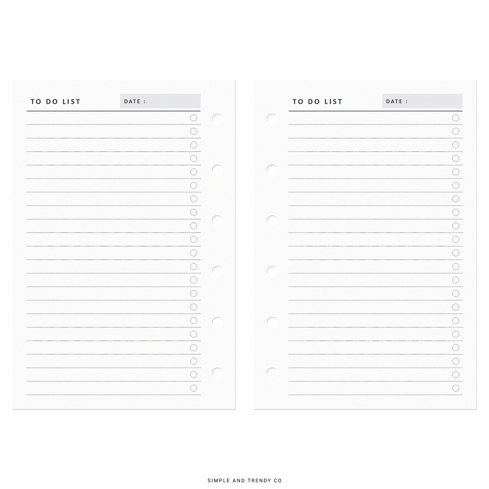 Printable to Do List Daily to Do List Pocket Size to Do - Etsy