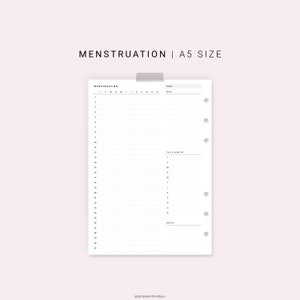Woman S Moon Cycle Calendar 2021 Period Tracker Etsy
