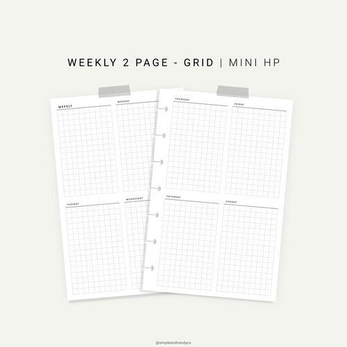 Mini Happy Planner Inserts Happy Planner Mini Printable Etsy