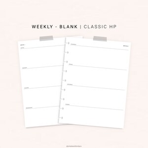 Weekly Planner Printable Happy Planner ClassicWeekly Schedule | Etsy