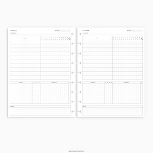 Monthly Tracker Printable Happy Planner Classic Skin Care | Etsy