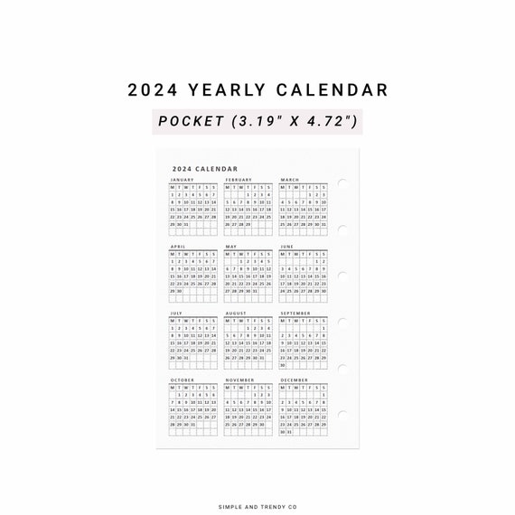 Calendrier annuel 2024 Quantore