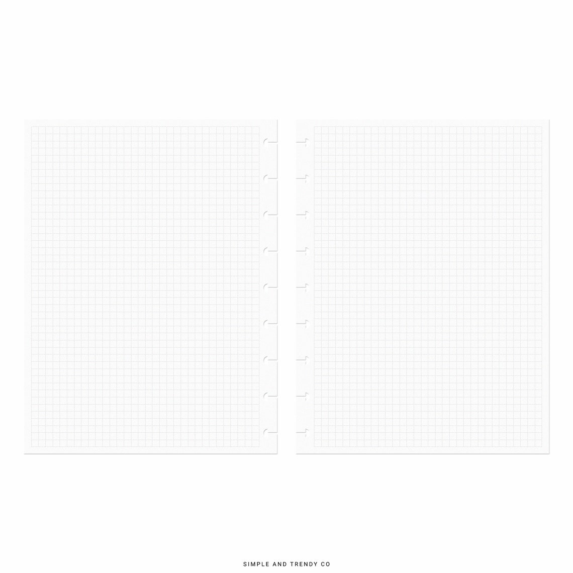 Dot Grid Lined Paper Happy Planner Classic Printable Writing Etsy