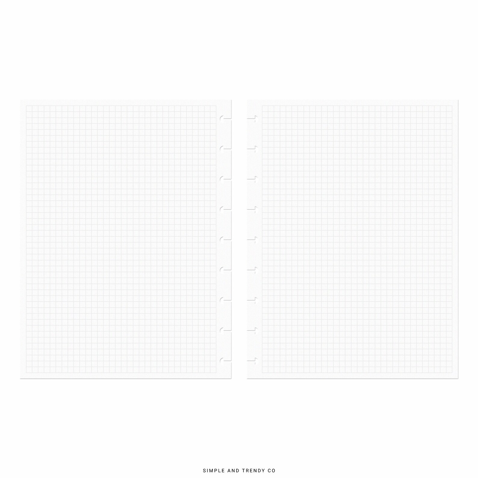 Dot Grid Lined Paper Happy Planner Classic Printable Writing - Etsy