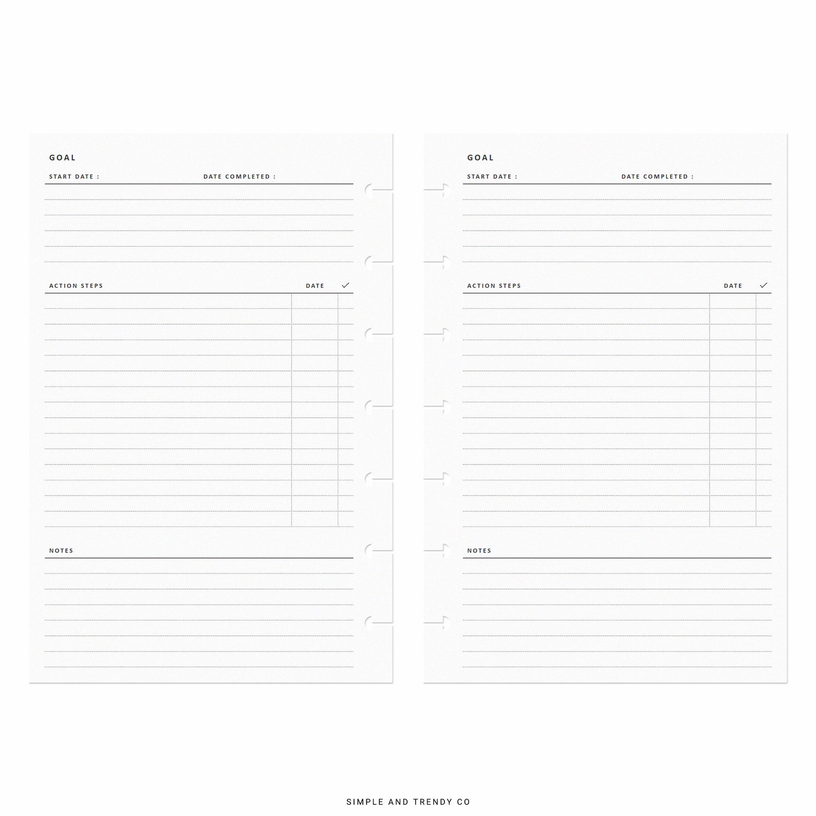 Goal Happy Planner Mini Goal Setting Goal Planner Goal - Etsy