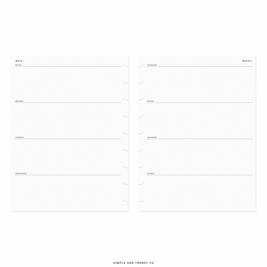 Weekly Planner Printable Happy Planner Classicweekly Schedule - Etsy