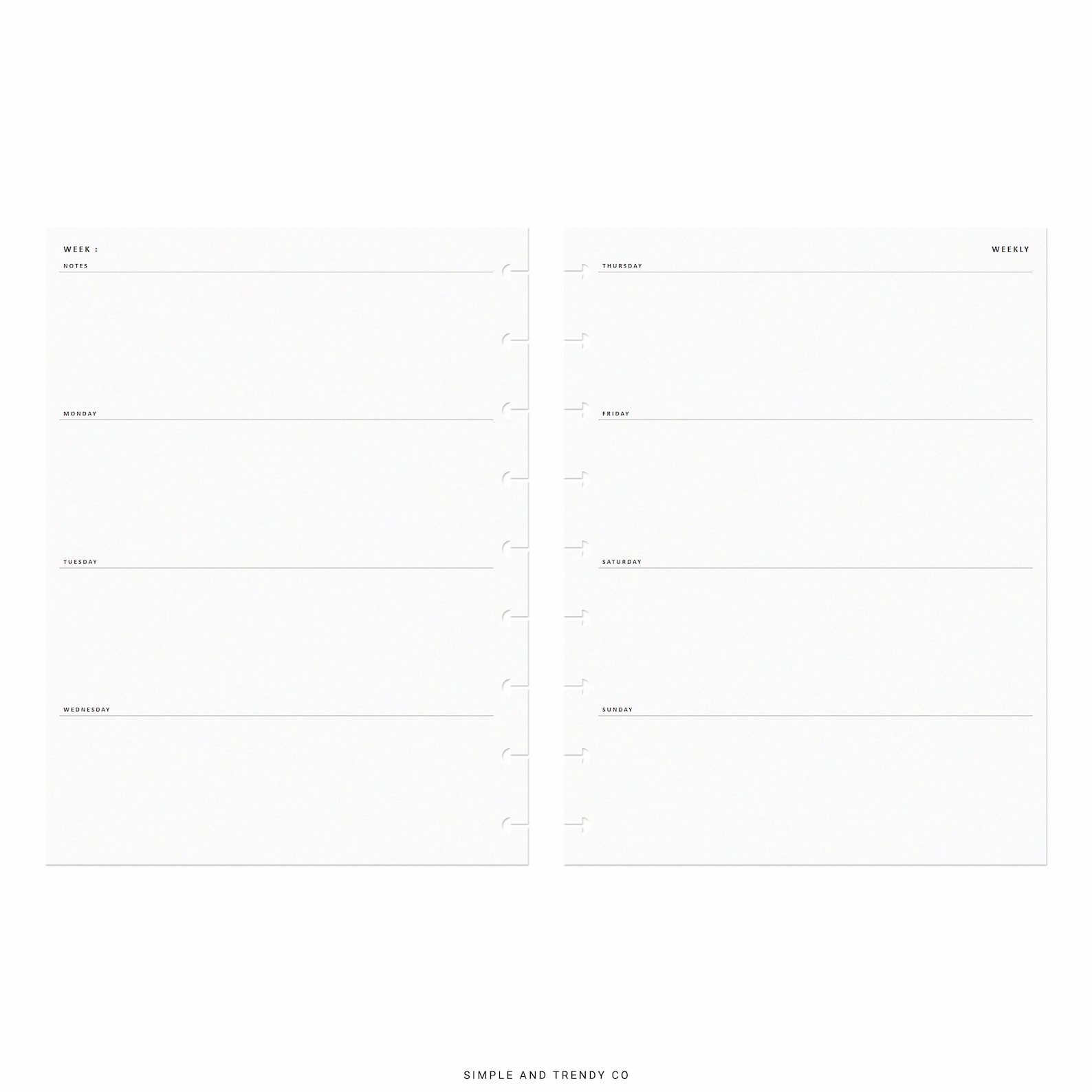 Weekly Planner Printable Happy Planner Classicweekly Schedule - Etsy